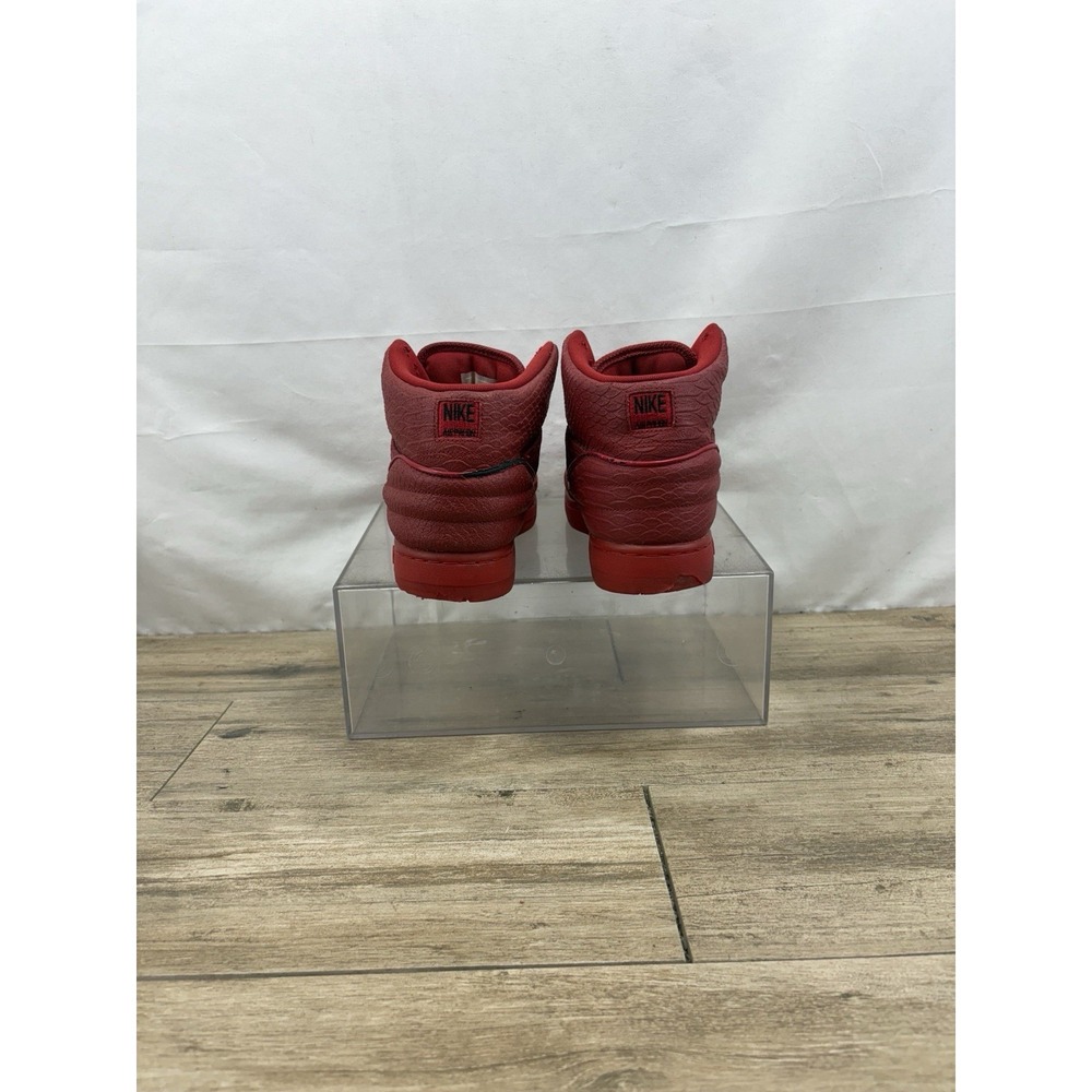 Nike Air Python Men's Size 8 US 705066-600 Red Mid Top Lace Up Athletic Shoes - Picture 6 of 10